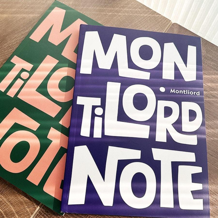 Tập sổ B5 may dán gáy MonTiLord S21, vở bìa chống nước cá tính giấy kẻ ngang 0.8mm