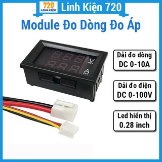 Module đo dòng áp dc 10a 100v, đồng hồ đo độ chính xác cao