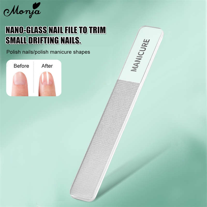 Monja 4 cái / bộ dụng cụ cắt móng tay bằng thép carbon 4 máy cắt màu gradient bằng thép không gỉ nail and toe nail repair trimmer toolkits