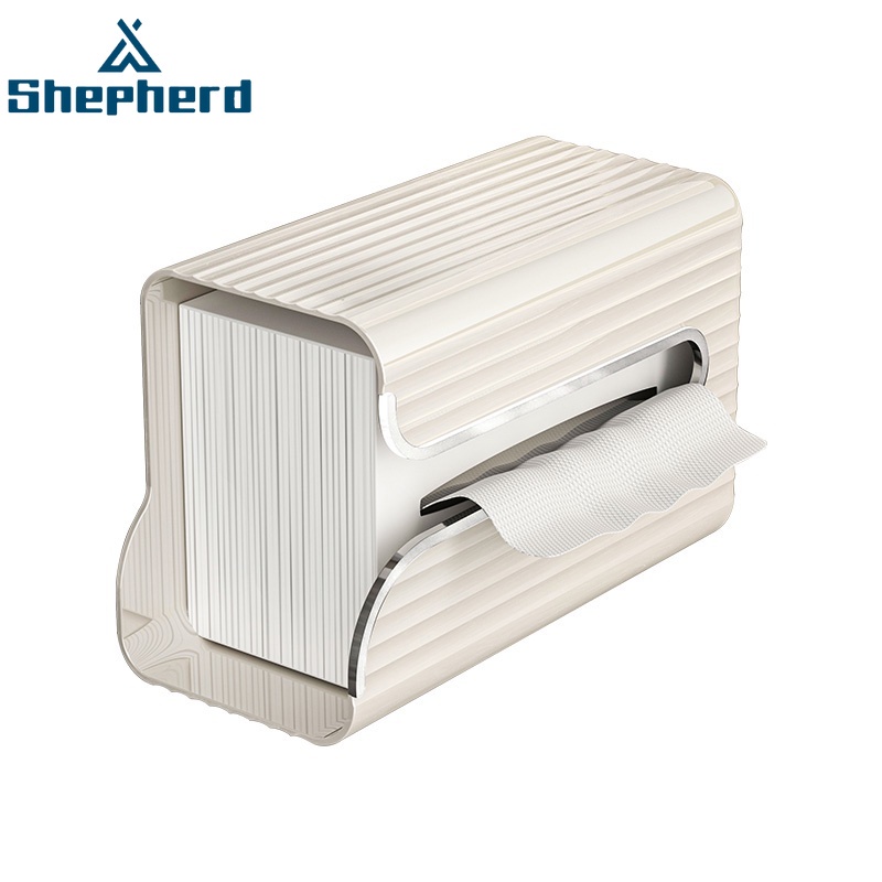 Shepherd hộ gia đình nhẹ phong cách sang trọng hộp lưu trữ khăn giấy treo tường đục lỗ