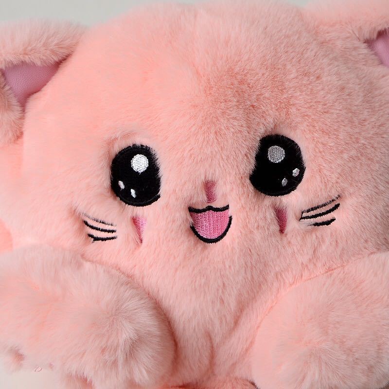 Túi đeo chéo MOWEIKAIDI đeo một vai/ phối dây xích hình mèo con nhồi bông dễ thương