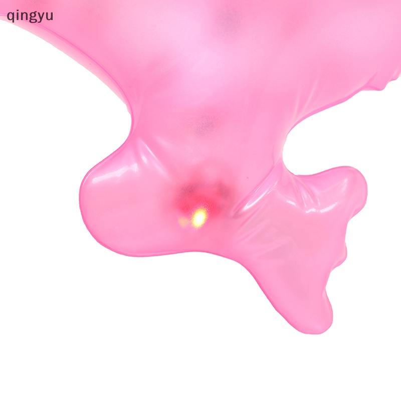 Đồ chơi bơm hơi ếch phát sáng mới nảy quầy hàng chợ đêm cho trẻ em đèn flash pvc mặt dây chuyền ếch quà tặng trẻ em tốt