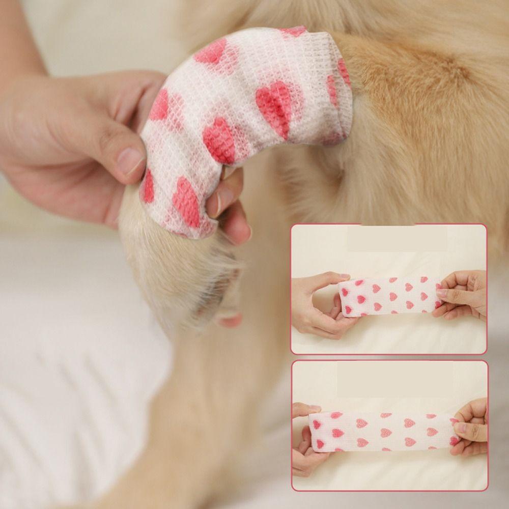 Băng bảo vệ ngón tay glenes, băng dính tự dính có độ đàn hồi cao băng in hình trái tim tình yêu màu trắng, băng hình xăm dễ thương thấm mồ hôi thể thao thoáng khí