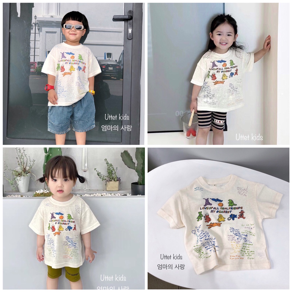 ÁO THUN PHONG CÁCH HÀN QUỐC CHO BÉ GÁI VÀ BÉ TRAI