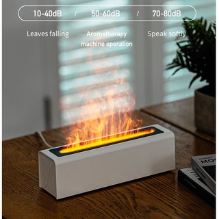 Tên sản phẩm: Máy xông tinh dầu phun sương tạo ẩm DQ711 kết hợp đèn mô phỏng ngọn lửa đa màu sắc tặng kèm 1 lọ tinh dầu