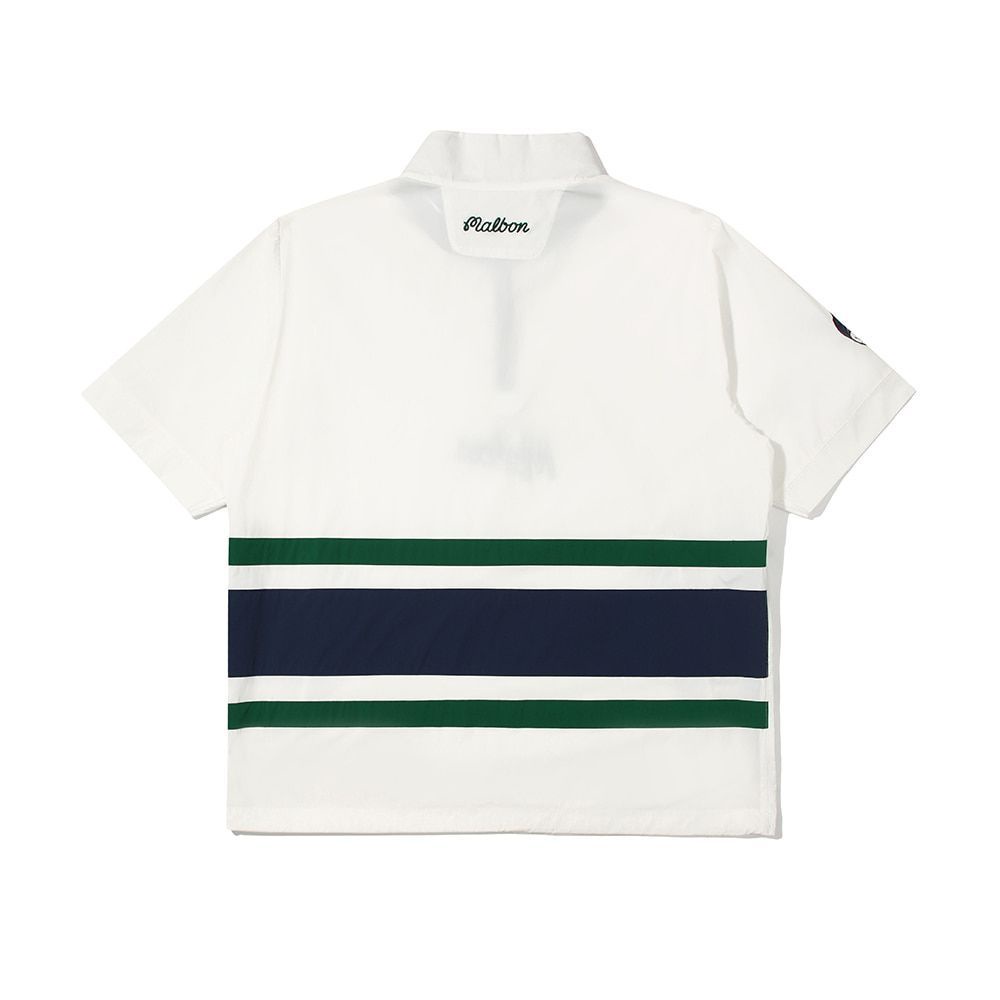 Malbon Áo Khoác Thể Thao Đánh golf Tay Ngắn Cổ Đứng Phối Khóa Kéo Thời Trang Cho Nam Và Nữ skkx