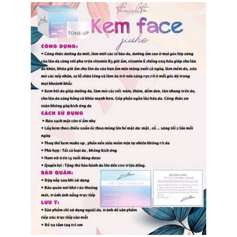 Huamai  Kem Face Jiuhe Thanh Tô Chính Hãng