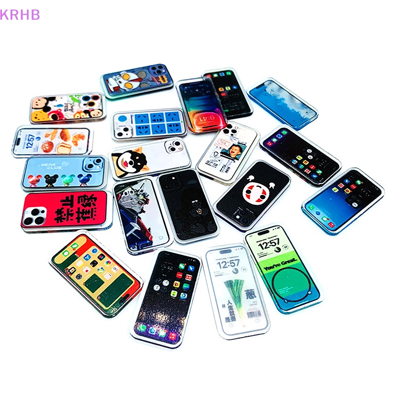 Krhb 1/12 dollhouse mini mobile phone model dollhouse mô phỏng điện thoại di động búp bê phụ kiện trang trí nhà giả vờ chơi đồ chơi mới