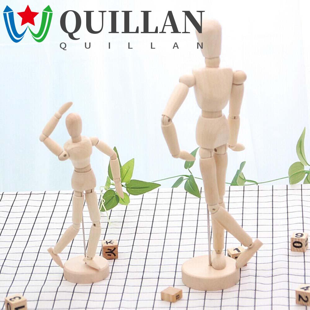 Quillan action toy figures trang trí con người thủ công mỹ nghệ nghệ sĩ phác thảo nguồn cung cấp mô hình nghệ thuật phác thảo vẽ chân tay di động đồ chơi bằng gỗ