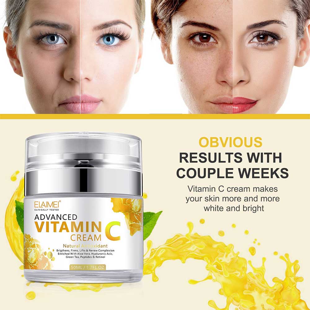 Vitamin C Cream Anti-aging Facial Hyaluronic Acid Retinol Wrinkle Moisturizer