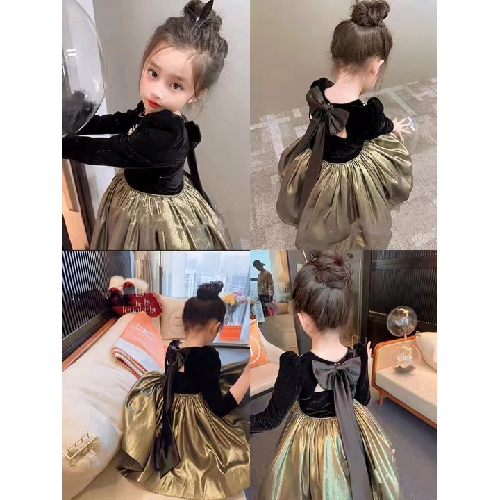 Đầm Công Chúa pettiskirt Cỡ 90-150 Thời Trang Xuân Thu Cho Bé Gái