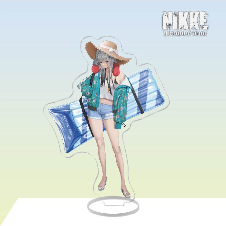 Mô hình Standee NIKKE Bikini Series Acrylic Stand Rapi Anis Neon Sexy decor góc học tập để bàn 15cm