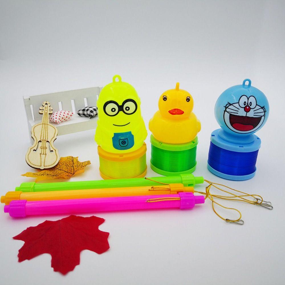 Rebuy1 Lồng Đèn Lò Xo Hình Tròn Bằng Nhựa Có Thể Gấp Lại Sáng Tạo Cho Bé