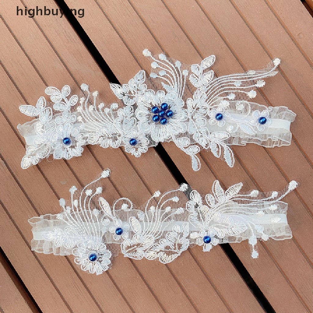 Set 2 Vòng Ren Thêu Hoa Nịt Đùi Quyến Rũ Cho Cô Dâu