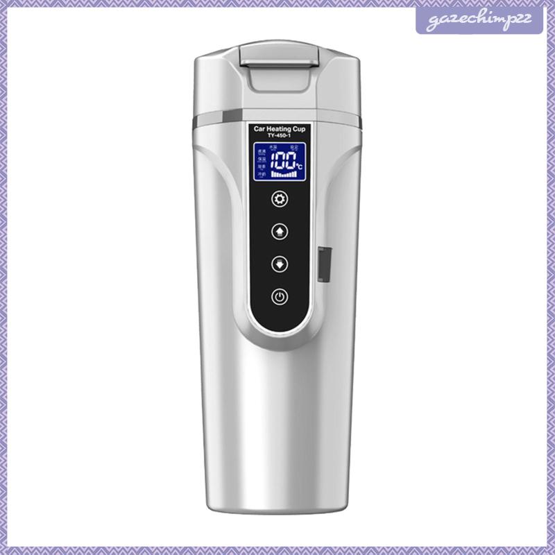 Ấm Đun Nước Màu Đen 12V / 24V 450ml Điều Khiển Cảm Ứng Cho Xe Hơi / Xe Tải