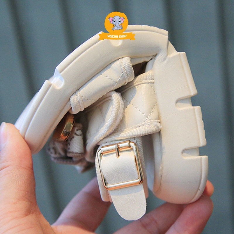 Dép Sandal Cho Bé Gái, Quai Hậu Dán Có Nơ Phong Cách Hàn Quốc Siêu Nhẹ Êm Chống Trượt | V982