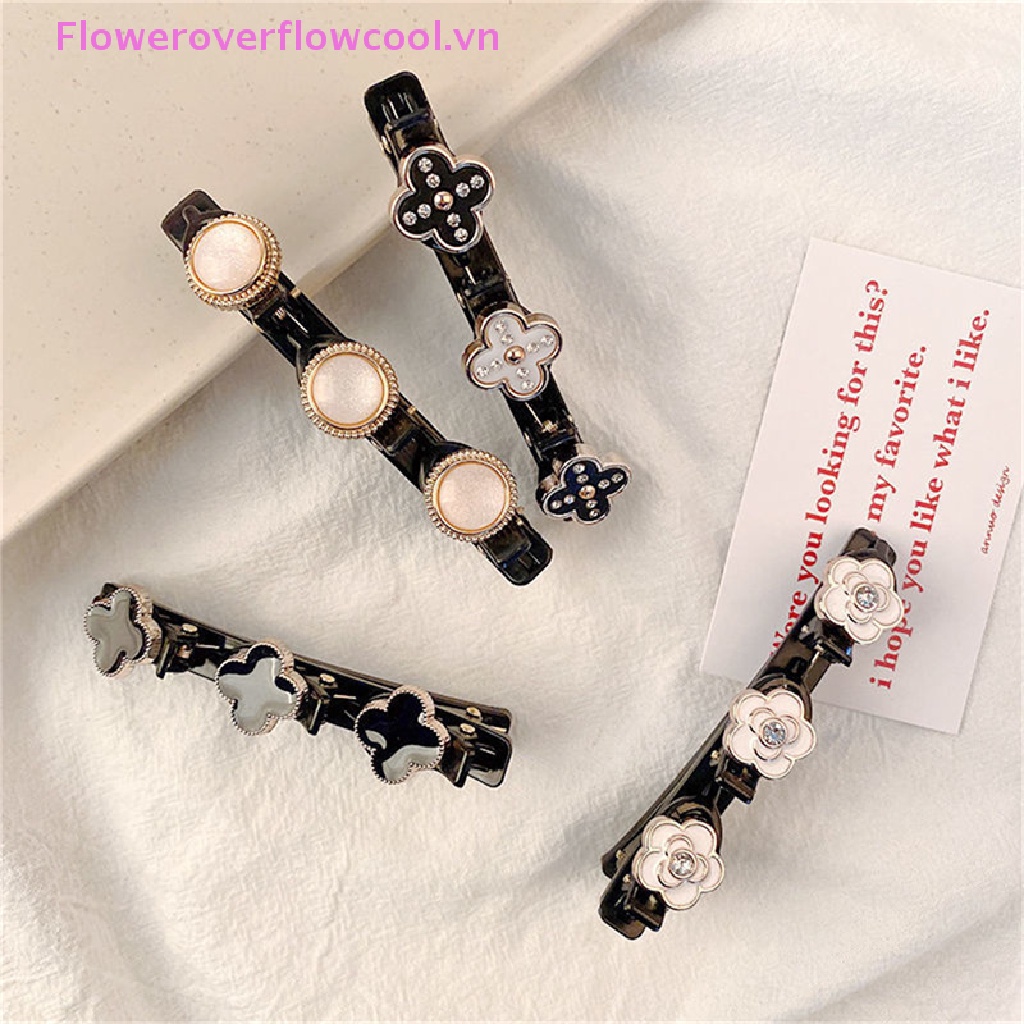Kẹp Tóc Hình Hoa Đính Ngọc Trai Thời Trang Cho Nữ