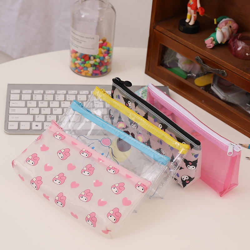 Hộp Bút Cỡ Lớn In Hình Sanrio Kuromi Dễ Thương Cho Học Sinh