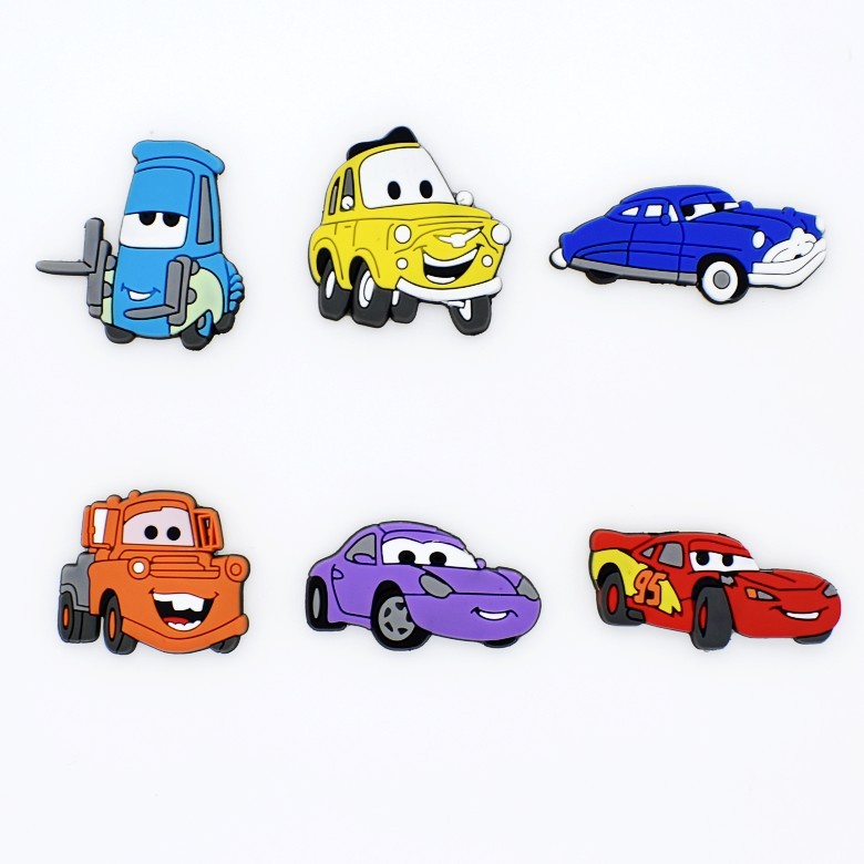 Đồ Trang Trí Hình Giày Crocs Xe Đua Jibbitz / Máy Bay Hoạt Hình Lightning McQueen Jibits Cho Trẻ Em