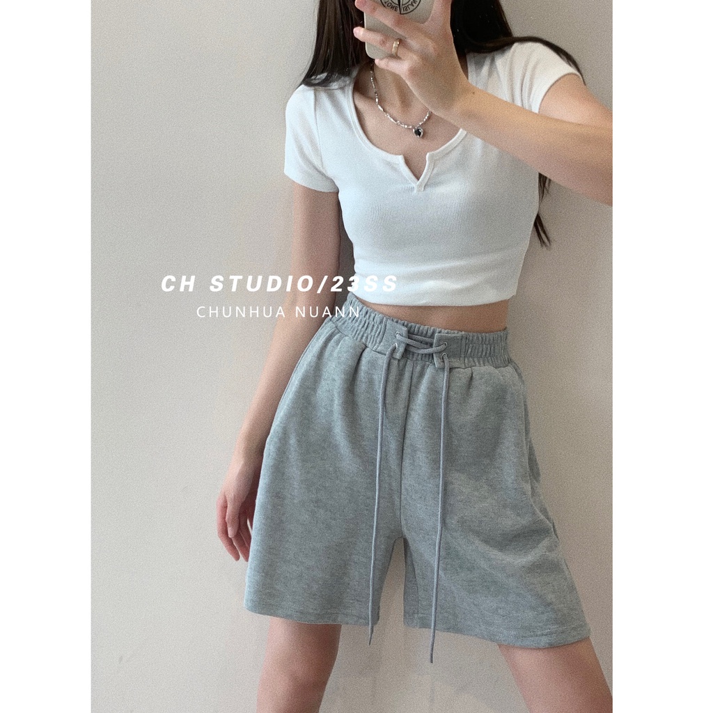 NRVP Quần Short Thể Thao Dáng Rộng Phong Cách Thời Trang Hàn Quốc