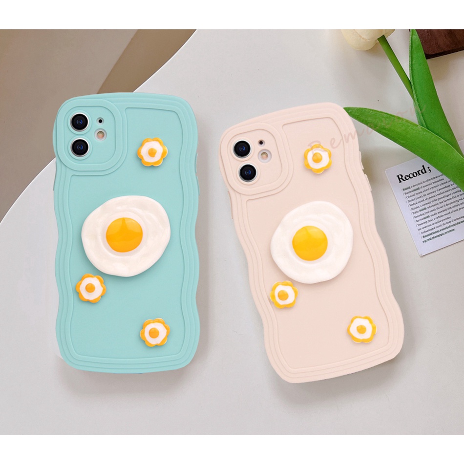 Ốp Điện Thoại Silicon Hình Quả Trứng 3D Cho iPhone 11 12 13 14 Pro MAX Plus Mini X XR XS MAX 6 S 7 8 Plus SE 2020 11Pro 12pro 13Pro