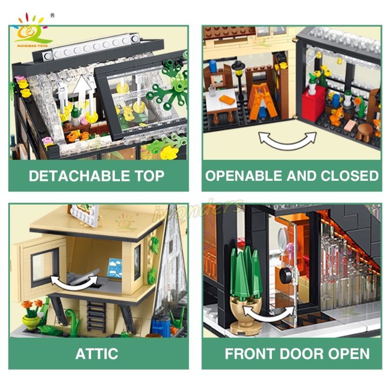 Bộ Đồ Chơi Lắp Ráp Quán Cà Phê Sáng Tạo Cho Bé