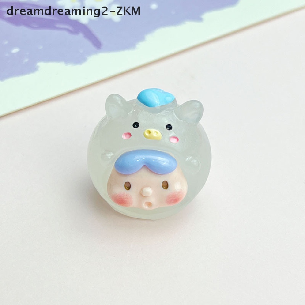 Mô Hình Biểu Tượng Cung Hoàng Đạo Hoạt Hình Mini 2cm Dạ Quang Bằng Nhựa Resin Phong Cách Kawaii