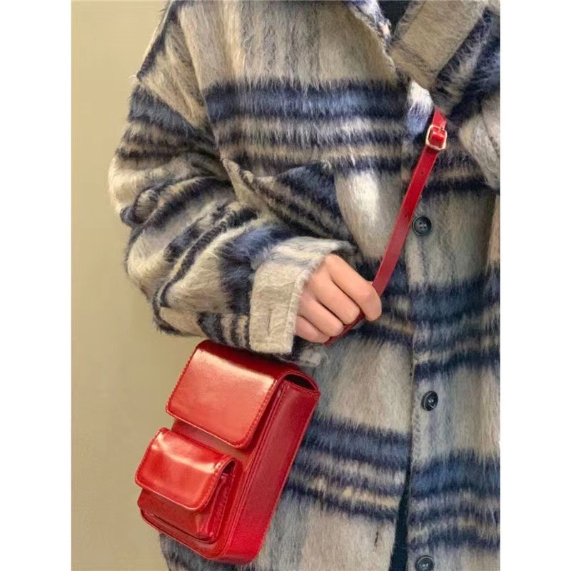 Túi Đeo Chéo Mini Đựng Điện Thoại Thời Trang Xuân Hè Phong Cách Retro Cá Tính