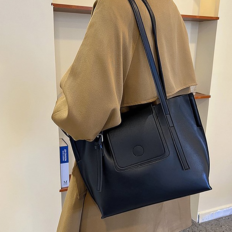 Túi tote Đeo Vai Bằng Da Mềm Phong Cách Hàn Quốc Có Thể Điều Chỉnh