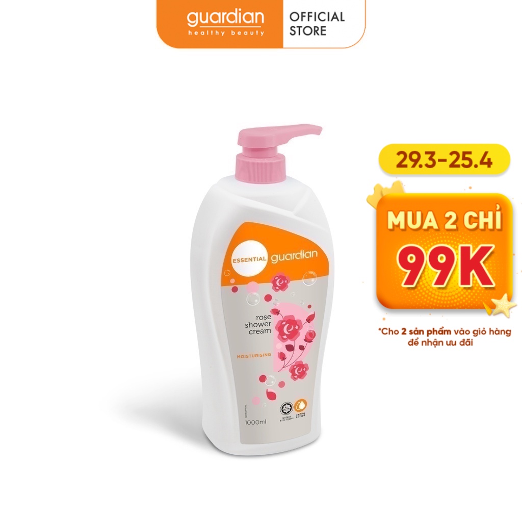 Sữa Tắm Guardian Hoa Hồng Dưỡng Ẩm 1000ML