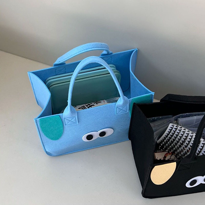 Túi tote Bằng Vải Nỉ Kiểu Dáng Hoạt Hình Dễ Thương