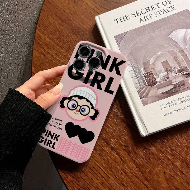 Ốp Điện Thoại Hình Cô Gái Xinh Xắn Cho iphone14promax 14 11 13 xr