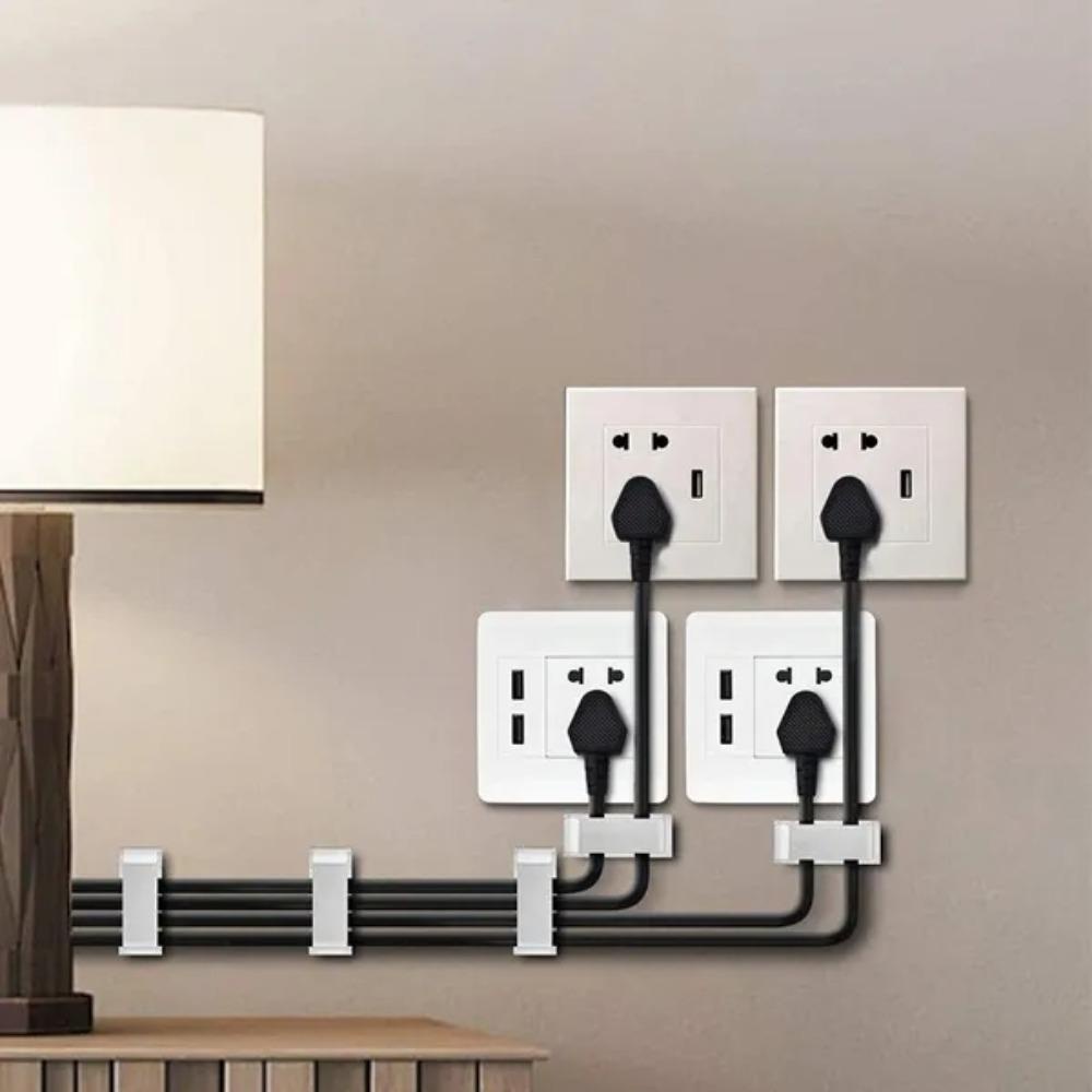 Kẹp Giữ Dây Cáp Bằng Silicone Tự Dính Linh Hoạt Tiện Dụng