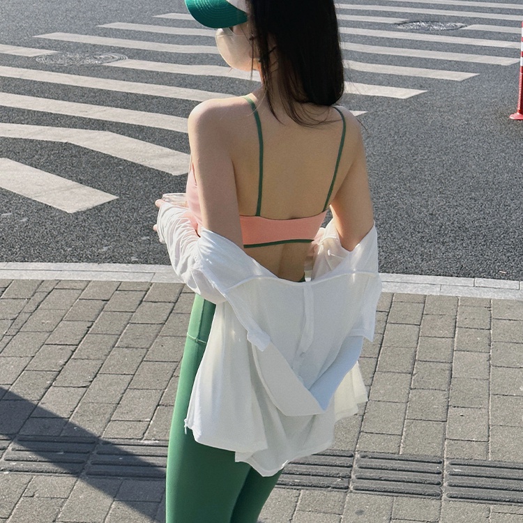 Bộ Đồ Tập Thể Thao Yoga Lưng Cao Dây Đeo Vai Đẹp