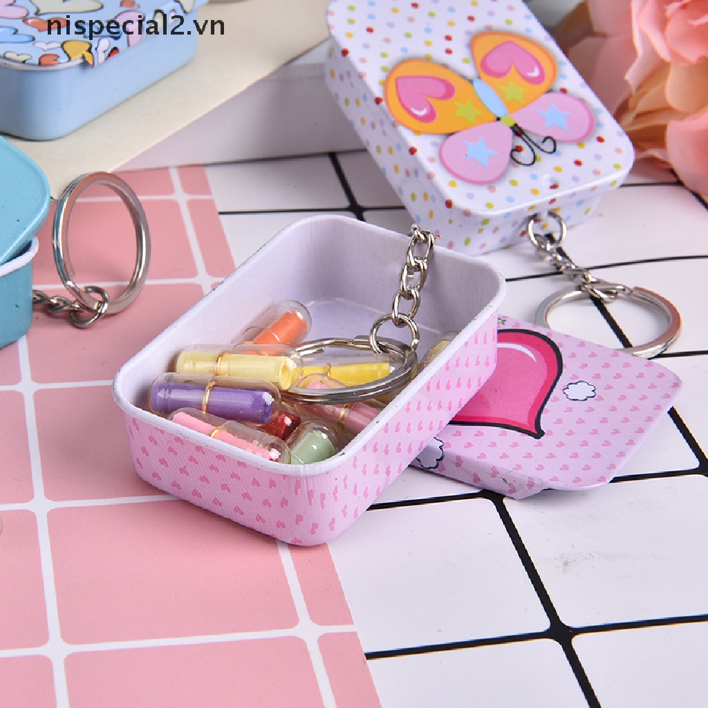 Hộp Thiếc Rỗng Hình Chữ Nhật Đựng Trà / Kẹo / Trang Sức Tiện Dụng