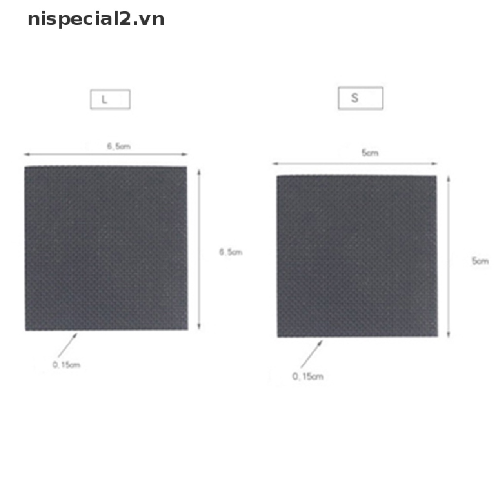 Set 2 Miếng Lót Giày Cao Gót Chống Trượt Hình Vuông Dành Cho Nữ