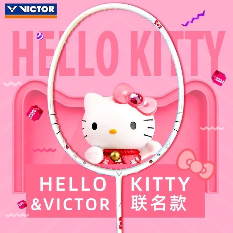 Vợt Đánh Cầu Lông Bằng Sợi Carbon Siêu Nhẹ Họa Tiết Hello Kitty