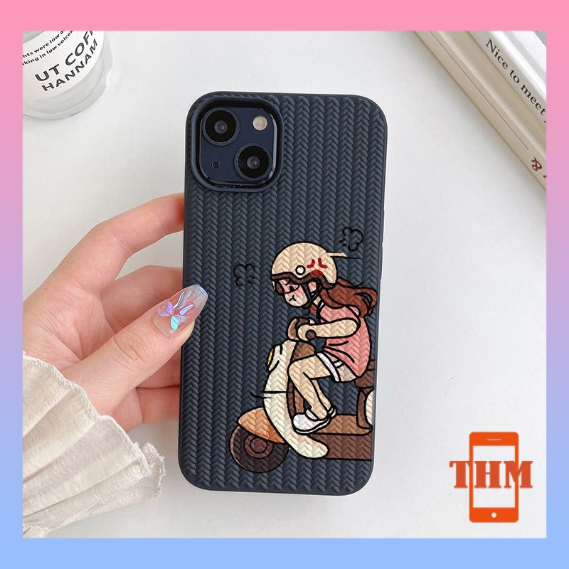 Ốp lưng iphone Dễ thương chạy như bay, nam nữ dệt kim, di động, cặp đôi, phim hoạt hình, vỏ mềm silicon Cho Iphone 6 / 6S / 6splus / se / 7 / 7plus / 8 / 8plus / X / xs / xsmax / 11 / 12 / 13 / 14 / Plus / Pro / Pro Max-609