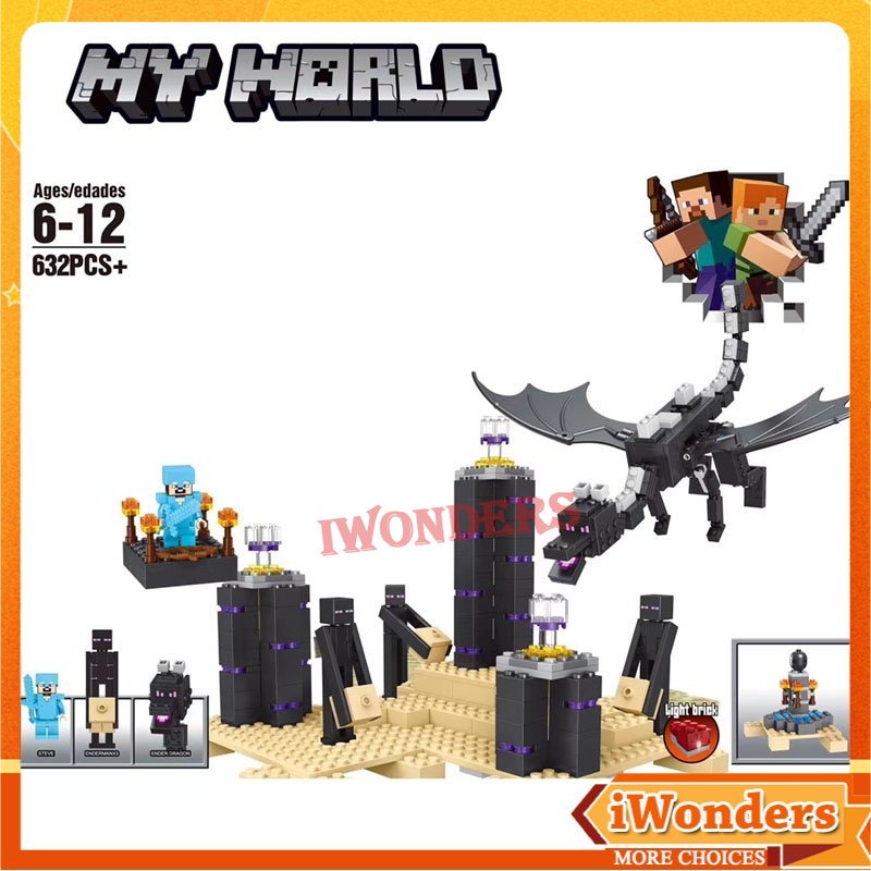 Bộ 630 Khối Lắp Ráp Minecraft Ender Dragon 21117