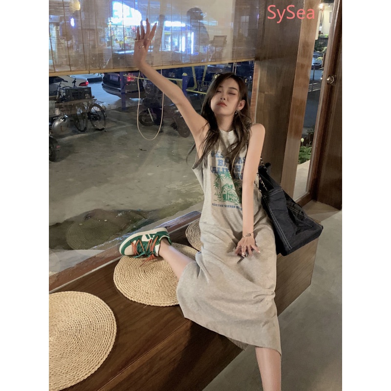 Đầm Không Tay Dáng Rộng Thời Trang Hàn Quốc Dành Cho Nữ