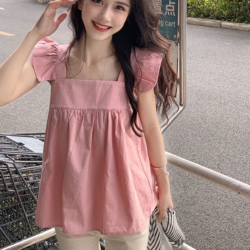 IELGY Áo Sơ Mi Tay Dài Phong Cách Pháp Ngọt Ngào Cao Cấp Thời Trang Cho Nữ