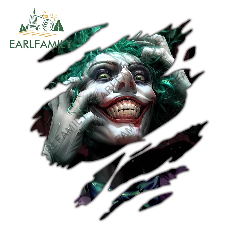Stickers Dán Trang Trí Xe Hơi / Mô Tô Hình joker 13Cmx11.4Cm Chống Trầy Xước / Thấm Nước
