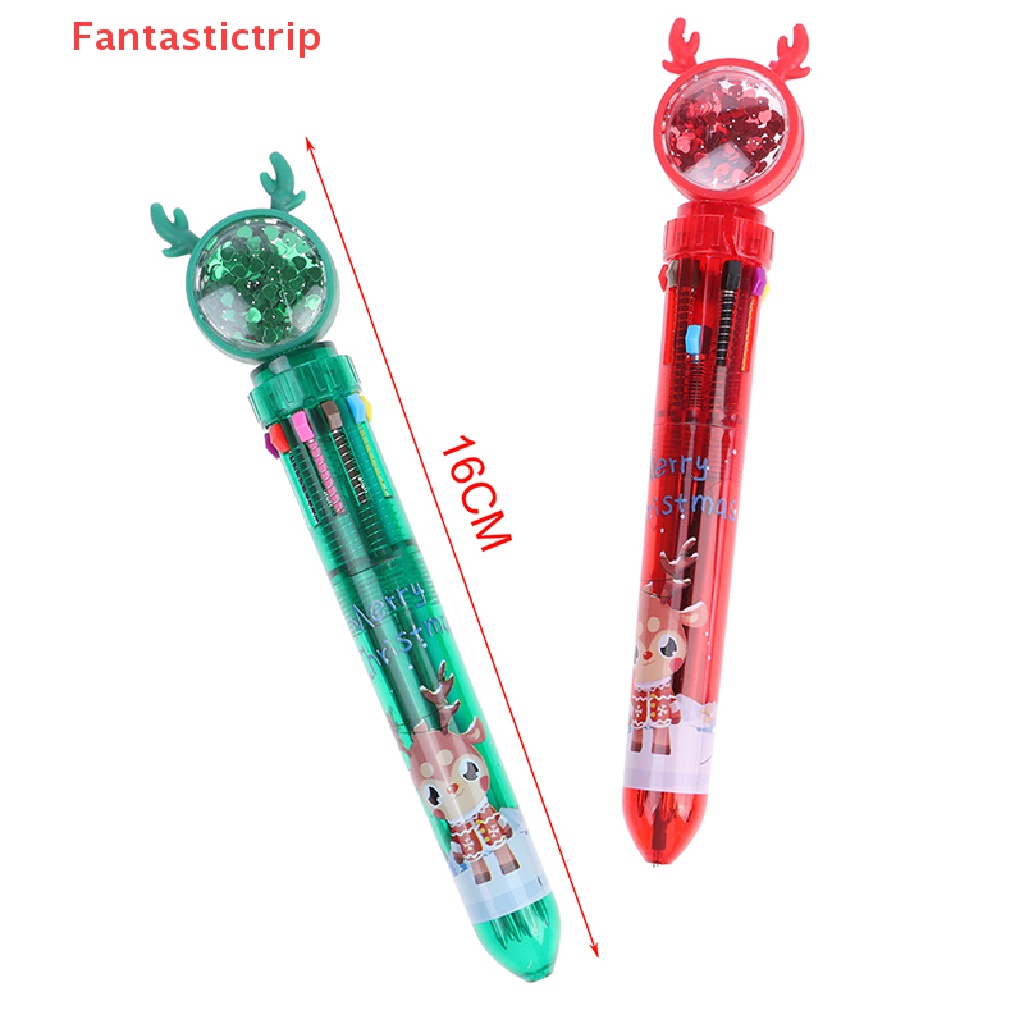 Bút Bi 10 Màu Ngòi 0.5MM Chủ Đề Giáng Sinh