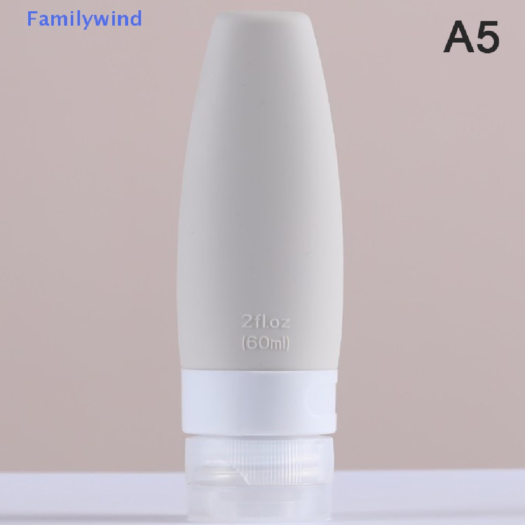 1 Chai Silicone Rỗng 60 / 90ML Có Nút Nhấn Tiện Dụng Mang Theo Du Lịch
