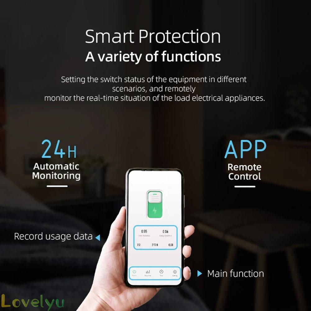 ⭐2023 ⭐TUYA MCB WIFI Smart Circuit Breaker With Metering 1P 32A Control Switch by APP