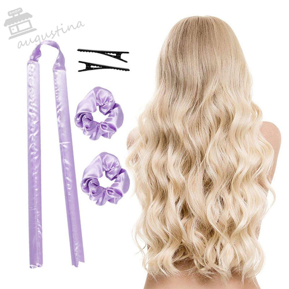 Dây Buộc Tóc Dài Trung Bình / Xoăn Không Nhiệt Nhiều Màu Sắc Cho Nữ AUGUSTINA