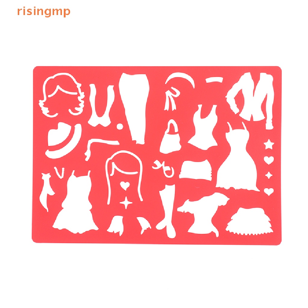 Set 20 Khuôn Vẽ DIY Bằng Nhựa Dành Cho Trẻ Em