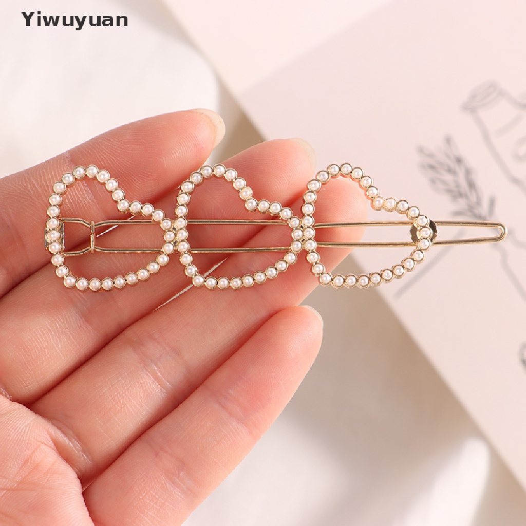 1 Kẹp Tóc Hình Trái Tim Đính Đá Thời Trang