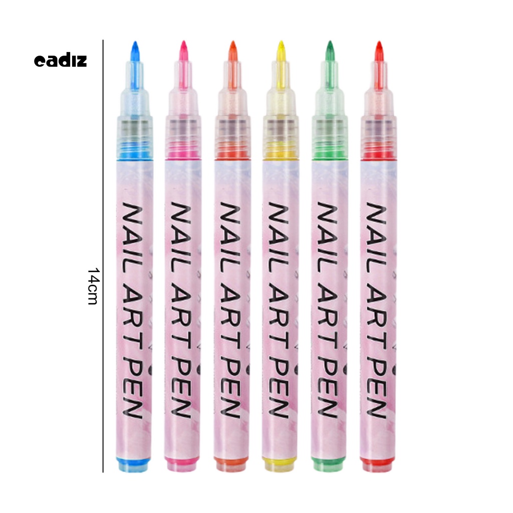 Set 12 Bút Vẽ Móng Nghệ Thuật Bằng Nhựa Màu Sắc Tươi Sáng Cho Nữ