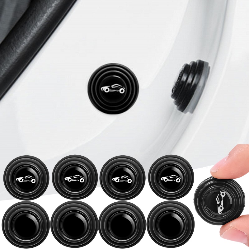 Đệm Silicone Cách Âm Chống Sốc Chống Va Chạm Tự Dính Cho Cửa Xe Hơi